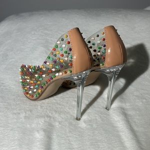 Mulit color studded Steve Madden heels